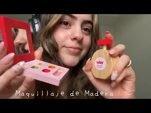 asmr roleplay maquillandote con madera