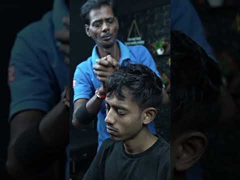 Indian Old School Champi Head Massage ASMR With Neck Cracking #shorts