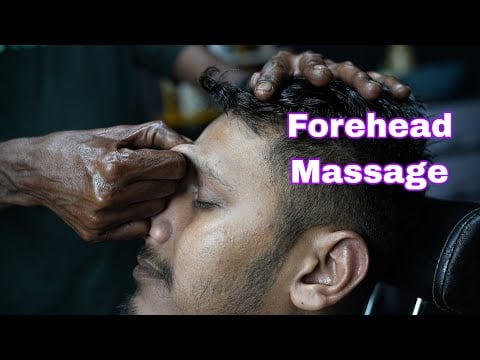 Relaxing Forehead Massage And Head Massage ASMR | Neck Cracking Head Massage With Scratching Tapping