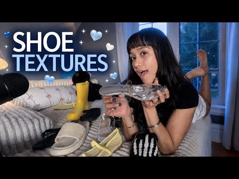 ASMR Shoe Collection 👠 Tapping & Scratching Different Textures