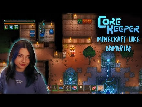 Core Keeper ASMR ⛏️ Minecraft-like Pixel Art Game ⛏️ Exploring, Mining, Building