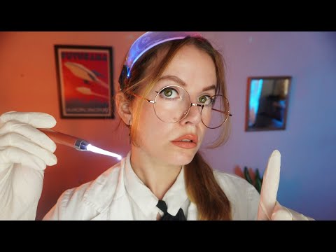 ASMR MEDICAL EXAM + CRANIAL NERVE EXAM ASTRONAUT roleplay