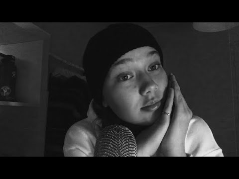 asmr, whispering trigger words (rambling and visual triggers)