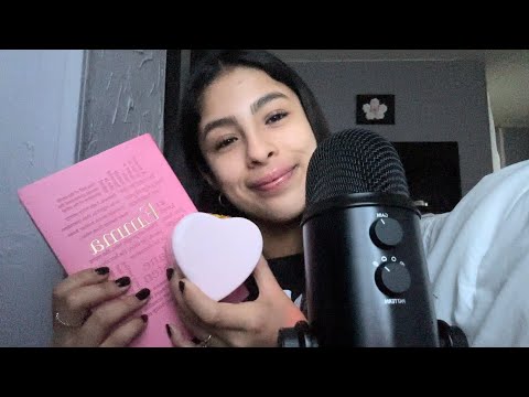 ASMR pink triggers 💕 (tapping & whispering)