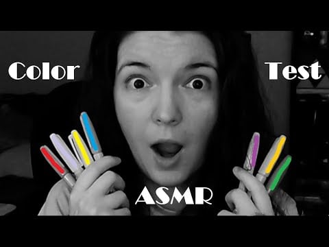 ASMR Color Blind Test Roleplay (but it's in black and white) 