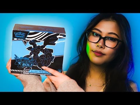 ASMR 💕 Black Bolt ETB & Pokémon Card Opening! 💫 Whispered Card Opening For Sleep 💤