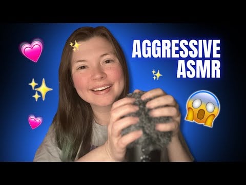 ASMR Fast and Aggressive Fluffy Mic Triggers NO TALKING
