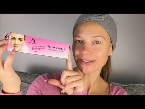 ASMR Brow Mapping & Stencil Try-On 👁️ Soft Spoken | Which Brow Do You Think Won?