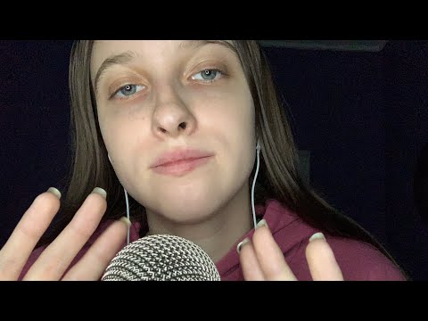 ASMR - Mouth Sounds + Finger Fluttering