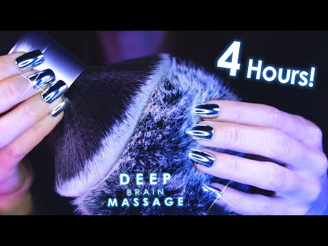 [4 Hours ASMR] Best Deep Brain Massage for Deep Sleep & Relax 😴 (No Talking)