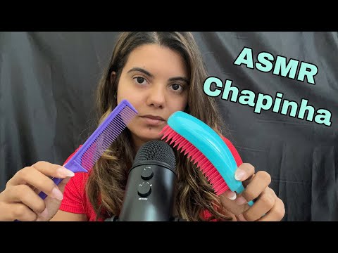 ASMR Fazendo CHAPINHA no seu cabelo #asmrchapinha