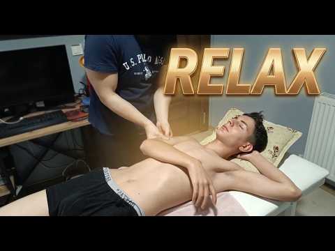 TURKISH SLEEP ASMR AMAZING MASSAGE-CHEST,LEG,ARM,ABDOMEN,THERAPY