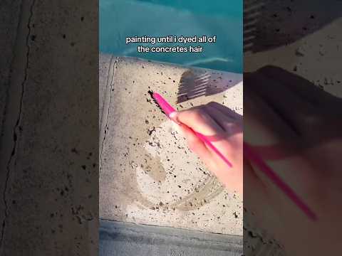 asmr game at the pool painting the concrete #fyp #asmr #lofiasmr #oddlysatisfying