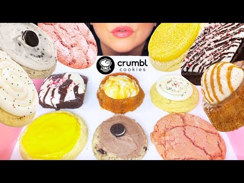 ASMR CRUMBL COOKIES MUKBANG - TASTING ALL THE FLAVORS!
