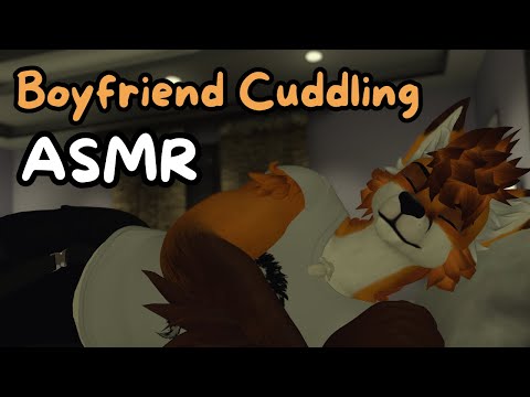 [Furry ASMR] Boyfriend Cuddles with You During a Thunderstorm (Pets, Heartbeat Sound, Rain Ambience)