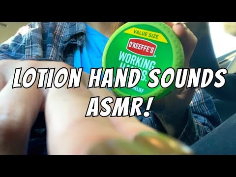 lotion hand sounds asmr || lofi hand sounds