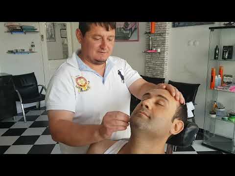 ASMR Turkish BARBER HEAD NECK MASSAGE