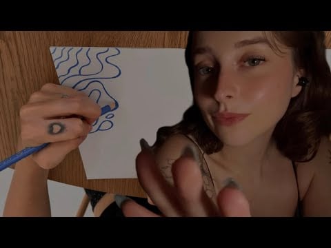 ASMR Saturday Scribble Session • 09 (coloring away your worries with super clicky whispers)
