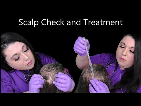 ASMR Scalp Check and Treatment | Tweezers, Gloves, Scalp Massage | Medical Roleplay
