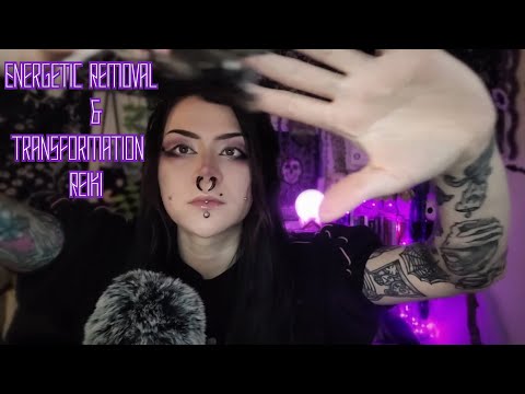 ASMR Reiki | Energy Removal, Transmutation & Transformation  👻💫