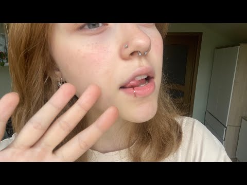 ASMR negative energy plucking (mouth sounds & hand movements)🪐