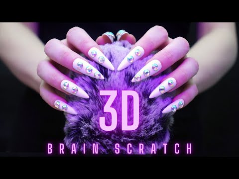 Asmr Mic Scratching - Brain Scratching with Long Nails | Asmr No Talking for Sleep - 4K