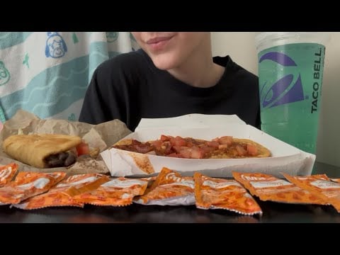ASMR Taco Bell Mukbang | Eating Sounds