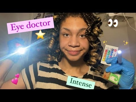 ASMR - Intense Eye Test (Isabela)