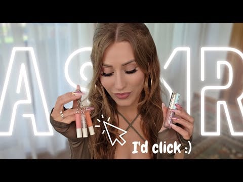 ASMR ..But A Video I Would Watch 😘 (lipgloss application, gum-chewing & soft kisses)