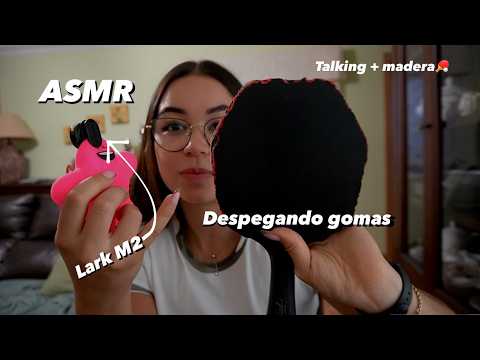 ASMR MUY SATISFACTORIO🏓 Despegando Gomas de Tenis de Mesa + sonidos de Madera | ASMR talking español