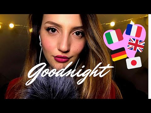KISSING YOU GOODNIGHT 💋/ ASMR Multi-language & Kisses // VERO A S M R - whispering [ITA-EN-DE-FR-JA]