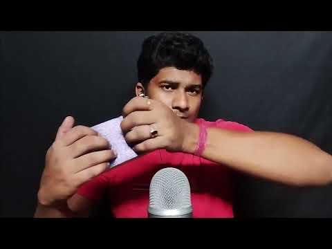 asmr tapping triggers mic scratching sound