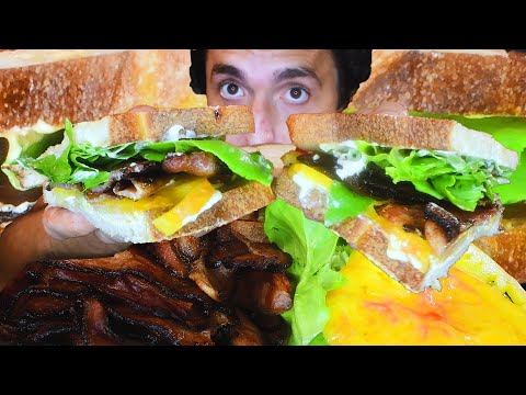 KIMCHI SAUCE BACON SANDWICH FEAST * MUKBANG * | NOMNOMSAMMIEBOY