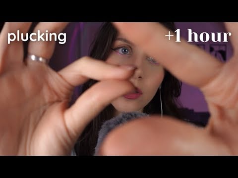 ASMR • 1HR Plucking & Removing your negative Energy for 1 HOUR