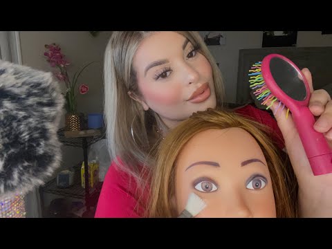 ASMR Tingly Scalp Treatment, Face Massage, Hair Brushing ✨☁️