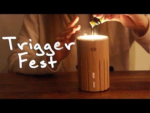 Pure ASMR sounds using essential oil diffuser - Steamy Water + tapping [No talking]
