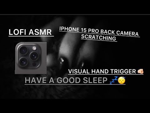 [LOFI-ASMR] iPhone back Camera scratching | visual triggers - black and white filter+ no talking