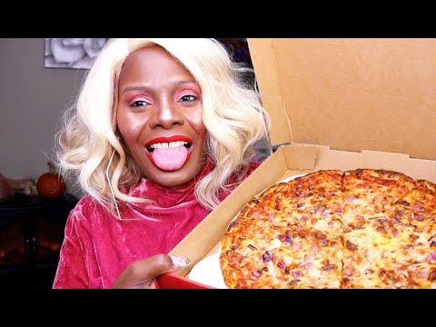 Pizza Mukbang Chewy ASMR Eating Sounds | Mega Tingles