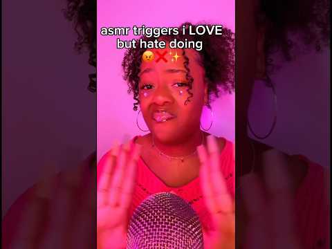 asmr triggers i LOVE but hate doing 😡❌✨#asmr #shorts