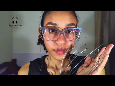 ASMR cabeleireira: Corte e Massagem suave no couro cabeludo