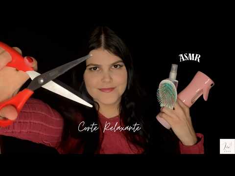 ASMR - Corte de Cabelo SUPER RELAXANTE / Muitos gatilhos