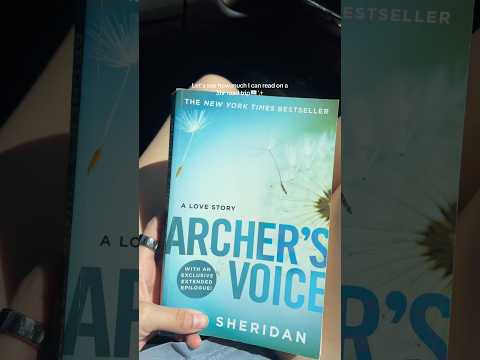 Im already in love with this book💫 #booktok #booktube #roadtrip #bookrecs #archersvoice