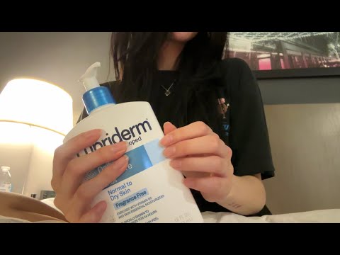 ASMR in hotel room, tapping, scratching, lofi