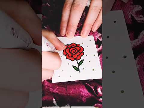 Tiny Rose 🌹 Speed Coloring #asmr #asmrlikeasandbox #notalkingasmr #coloring #satisfying