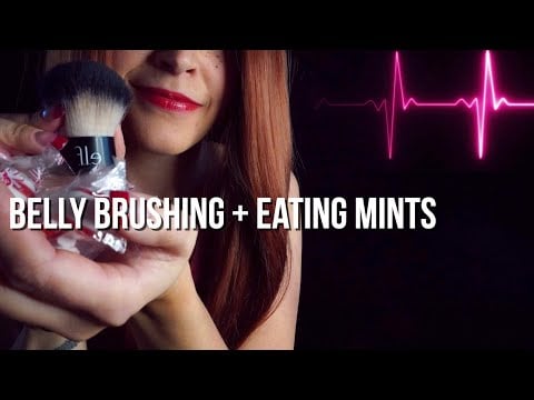 Whispering Belly Button With Tummy Brushing & Eating Mints + The Ninth Day Of Christmas [ASMR]