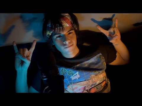 ASMR mouth sounds as it rains outside