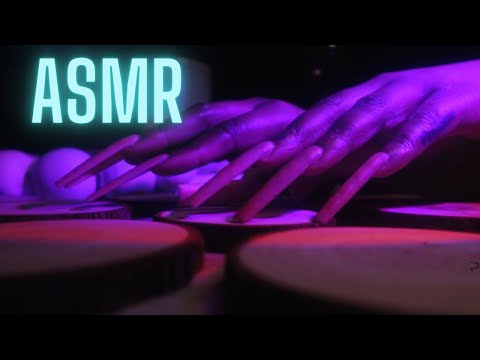 ASMR | How to Fall Asleep in Minutes: Hypnotic Wood Tapping ASMR with Long Nails while it RAINS!