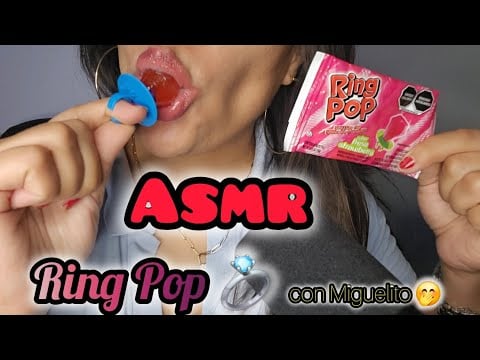 ASMR | Ring Pop| Caramelo| sonidos relajantes #asmrsounds 