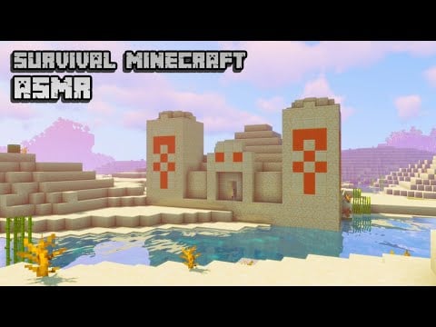 Minecraft ASMR | Exploring my first desert temple!! 💎 Soft spoken