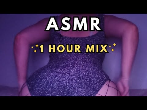 ASMR ♡ Fabric scratching sounds ♡ 1 HOUR Compilation ♡ asmr body triggers